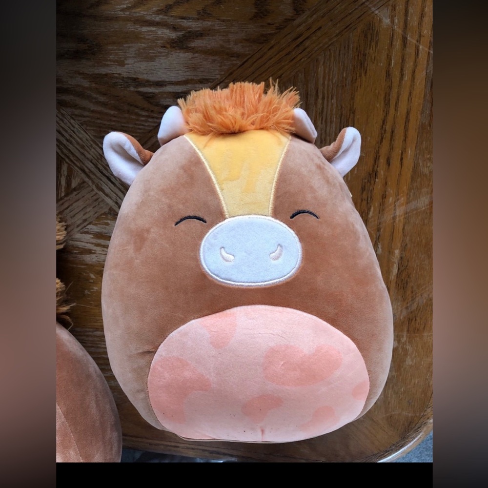Squishmallows 10” Quinick The Brown & Orange Cow Stuffed Animal Plush 2023